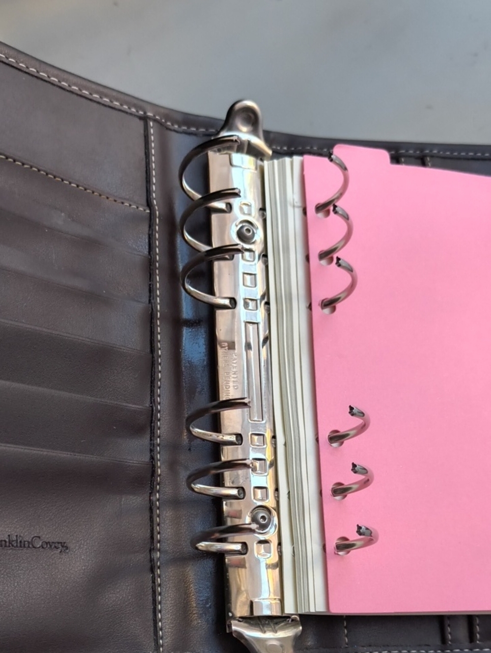 Franklin Covey Genuine Leather Planner Agenda Kelly Green 8" X 7" X 2" - Picture 15 of 17